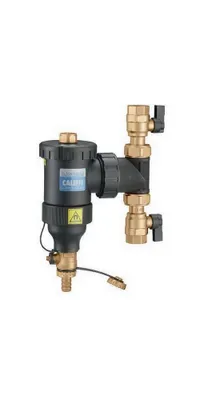 A product shot of a Caleffi DIRTMAG Schlammabscheider.