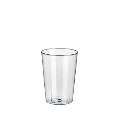 Zdjęcie produktu dla PAPSTAR 12163 PAPSTAR Kunststoff-Trinkbecher PS, 0,1 l, glasklar, 40er