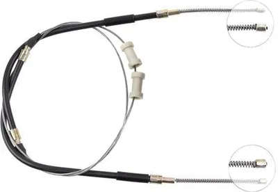 Produktbild von A.B.S. Handbremsseil Seilzug Feststellbremse für SKODA 105,120 (742) Hinten K10335