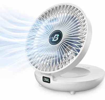 Productafbeelding van Mini handventilator met 5 ventilatorsnelheden, opvouwbaar design, USB-aansluiting, tot 10 uur gebruik, geschikt voor kantoor, auto en de zomer