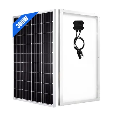 Produktbild von 18V 600W Solarpanel Solarmodul Mono Photovoltaik Solarzelle 2x 300Watt PV Modul für 12Volt Batterien Wohnwagen Wohnmobil Boot Yacht RV Dachhalterungen
