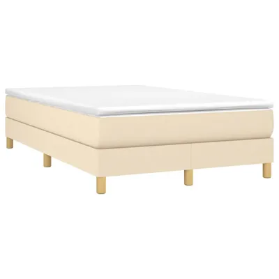 Produktbild von vidaXL Boxspringbett mit Matratze Creme 120x190 cm Stoff