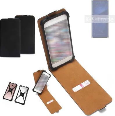 Produktbild von K-S-Trade Handyhülle Schutzhülle kompatibel mit ZTE Axon 41 Ultra 5G Hülle Case Cover Flip Style Bumper schwarz 1x