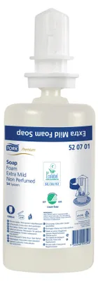 Produktbild von Tork 520701, Haut, Schaumseife, Pumpenflasche, Nachfüllen, 1000 ml, 1,03 kg