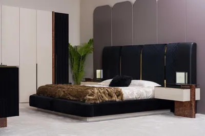 Produktbild von Modern Schlafzimmer Set Bett  2x Nachttische Design Möbel 3 tlg. Neu