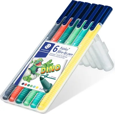 Image de STAEDTLER® 323SB6CS10 Feutres triplus dino. 6 pièces