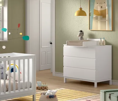 Image de VIPACK - Ensemble EVA 2 pièces, commode avec table à langer