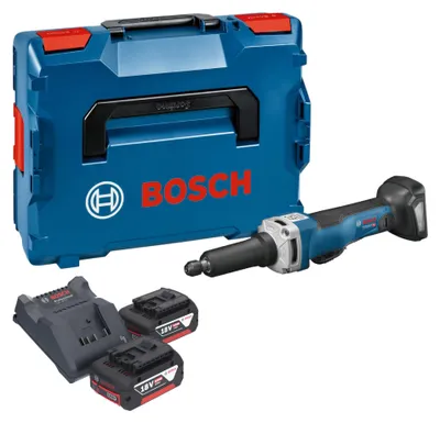Productafbeelding van Bosch GGS 18V-23 PLC Professionele rechte accuslijpmachine 18 V borstelloos + 2x accu 5.0 Ah + lader + L-Boxx