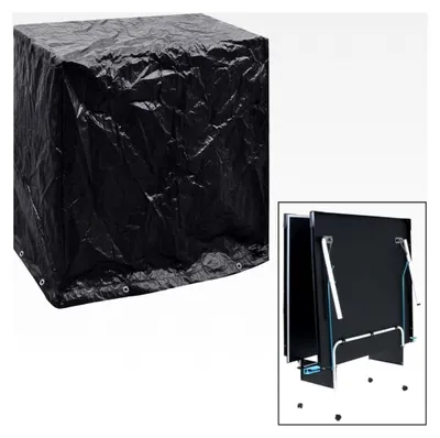 Produktbild von Abdeckung für Gartenmöbel Tischtennisplatte mit 8 Ösen, winterfest, Schutzhülle für Gartenmöbel, Abdeckung Gartentisch, 160x55x182 cm