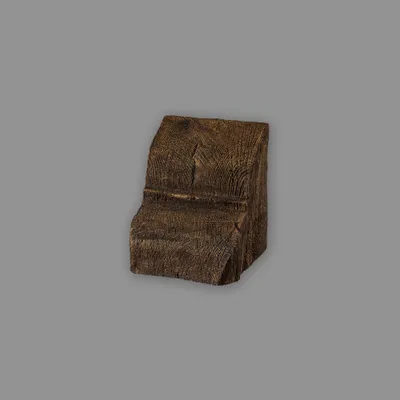 Produktbild von HOMESTAR Konsole 9 x 6 cm für Deckenbalken dunkelbraun Holzimitat Eiche