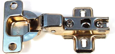 Produktbild von 4 Stück Titus Scharniere Topfband 35 mm Topfscharniere Küchenscharniere Möbelband Möbelscharniere Schrankscharniere Kreuzmontageplatte, Mittelanschlag