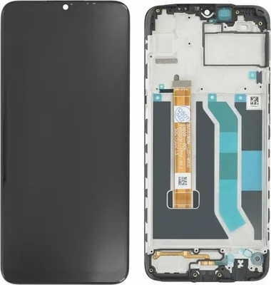 Produktbild von Display für Realme 5 LCD + Rahmen Schwarz Ersatz