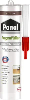 Produktbild von Ponal Fugenfüller Parkett & Laminat 280 ml Kartusche, Nussbaum