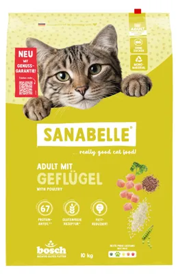 Trockenfutter Geflügel für Katzen, 10 kg