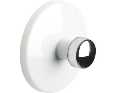 Produktbild von Spirella Handtuchhaken Haken Selbstklebend Bad und Küche "Bowl" Handtuchhalter Kleiderhaken Ohne Bohren Ø5 cm - Weiß