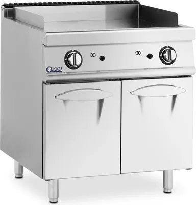 Produktbild von Expondo Royal Catering Gas-Grillplatte - 12 kW - glatt - 50 - 300 °C - Propangas / LPG / Erdgas - Unterschrank -
