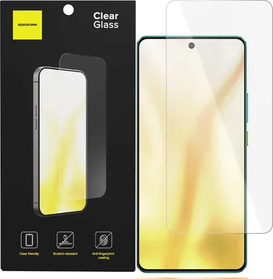 Productafbeelding van Spacecase heldere glazen beschermfolie, 2.5D, voor de Realme GT 7/7T