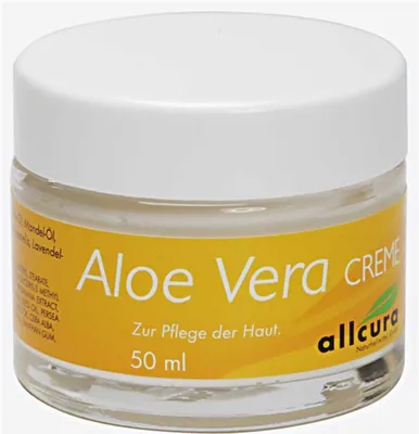 Produktbild von Feuchtigkeitsspendende und hautberuhigende Aloe Vera Creme für Gesicht und Körper 50 ml