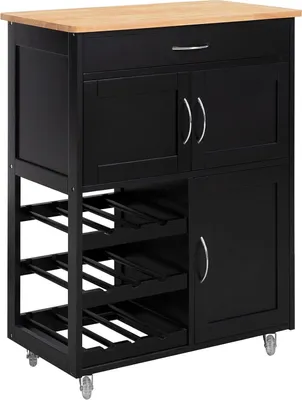 Immagine prodotto di SoBuy Carrello da cucina rotolante, mobile da cucina su ruote L67cmxH87cmxP38cm