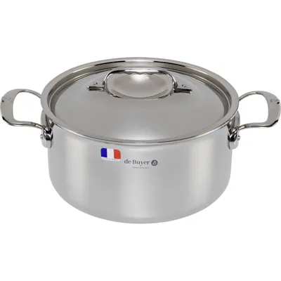 Produktbild von De Buyer Affinity Bratentopf Edelstahl mit Deckel 24 cm