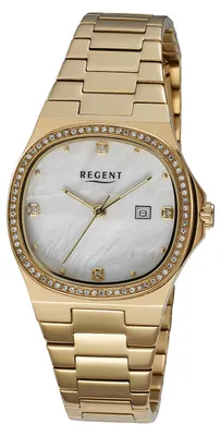 Produktbild von REGENT Damenuhr F1603 Edelstahl Quarzwerk