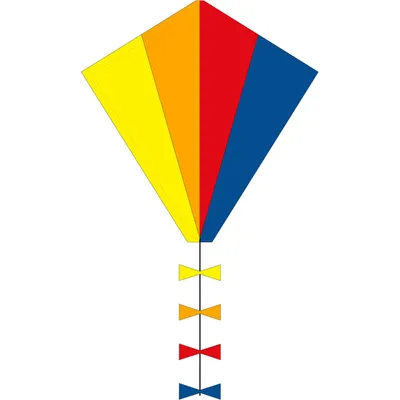 Produktbild von Kinderdrachen HQ Eddy 50 Spectrum 102100 Regenbogen 45 x 50 cm + 250 cm staart