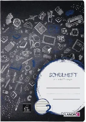 Produktbild von Landré  Schulheft - DIN A4 - Lineatur 2 - 16 Blatt- 10 Stück