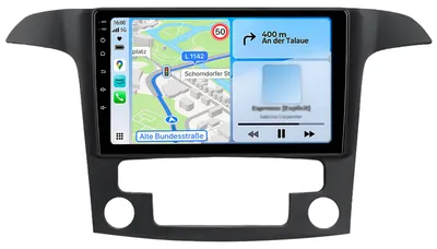 Obrázok produktu pre 9-palcové autorádio s Androidom, 6+128 GB, pre Ford S-Max WA6 (2007–2015), bezdrôtové CarPlay, Android Auto, 4G, WiFi, GPS navigácia, 8-jadrový procesor, RDS, DSP, DAB+, Bluetooth