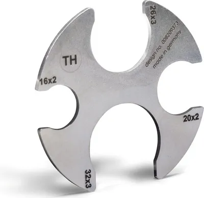 Produktbild von Pipetec Prüflehre für Pressfitting 16 x 2 mm -  20 x 2 mm -  26 x 3 mm - 32 x 3 mm