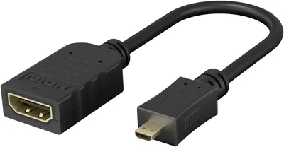 Zdjęcie produktu dla Goobay 58683 Adapter micro HDMI™ / HDMI™ Wtyczka micro HDMI™ (typ D) > gniazdo HDMI™ (typ A)