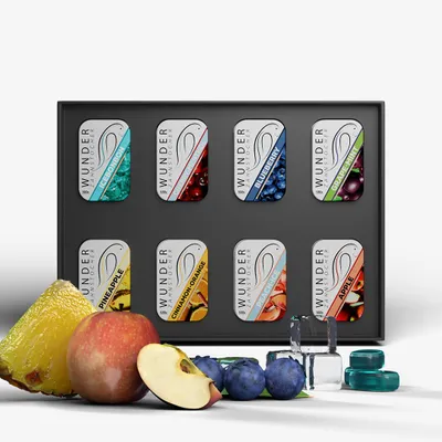 Produktbild von Wunder Zahnstocher All-in one Box – Metalldosen alle 8 Sorten in einer Box