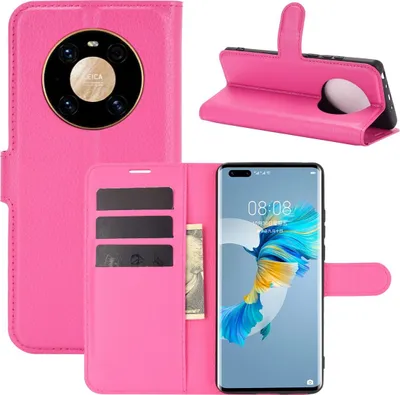 Immagine prodotto di Custodia protettiva per Huawei Mate 40 Pro, cover per cellulare, custodia, tasca portafoglio, colore: rosa