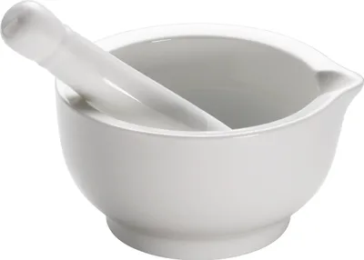 Produktbild von KITCHEN Mörser mit Stößel 12 cm, Porzellan, in Geschenkbox