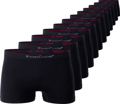Produktbild von Vincent Creation® Boxershorts 12er Pack, Microfaser - Seamless S/M schwarz