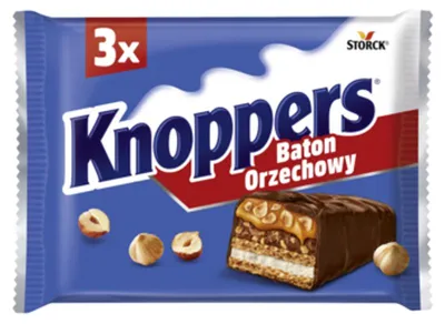 Obrázek produktu pro Knoppers ořechová tyčinka 3 x 40 g