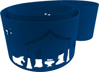 Produktbild von zaun|zu PREMIUM Weihnachtsabend Sichtschutzstreifen Enzianblau 2,55m