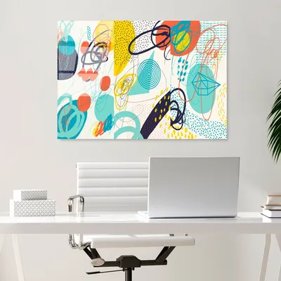 Produktbild von Wallity, UV-753 70 x 100, Dekorative Malerei aus gehärtetem Glas, Mehrfarbig, 100 % gehärtetes Glas, 70 x 100 cm