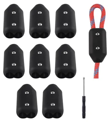 8er-Set Tauklampe aus Kunststoff für 9-10 mm Nylonseil