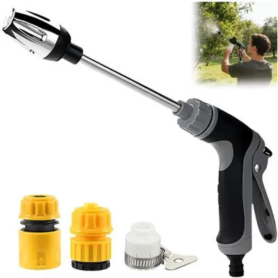 Produktbild von Hochdruckreiniger Turbo Autowaschpistole mit 3 Anschlüssen Spritzpistole Multi Reinigungsspritze für Garten Bewässerung & Auto
