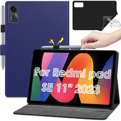 Immagine prodotto di Custodia protettiva per tablet Xiaomi Redmi Pad SE da 11 pollici (2023), con supporto per la penna S Pen, colore blu