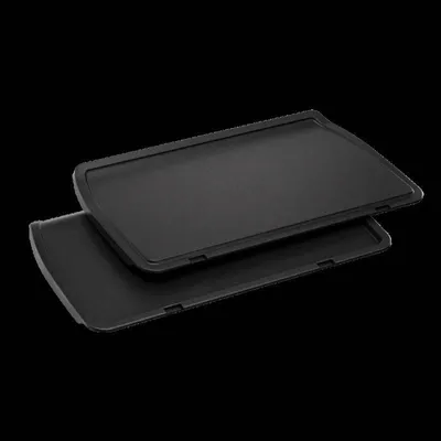 Produktbild von Tefal Plancha-Platten XL, kompatibel mit OptiGrill+ XL, für empfindliche Zutaten, antihaftbeschichteter Aluminium-Druckguss, Schwarz, XA729810