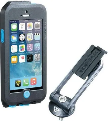 Image de TOPEAK Étui résistant aux intempéries pour iPhone 5 + SE noir/bleu TT9838BU