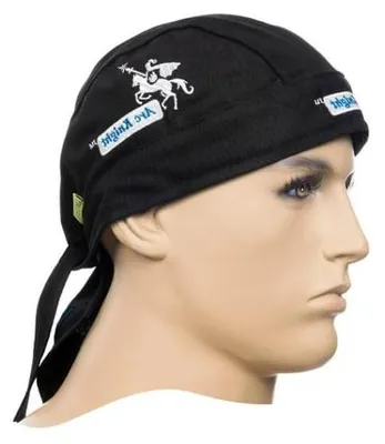 Image de Chapeau ignifuge - Bandeau de travail - Protection contre les étincelles - Doublure intégrée - Taille unique - Noir