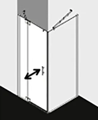 Produktbild von Kermi FX1WL07518VAK Pendeltür Filia XP 1WL 0750x
