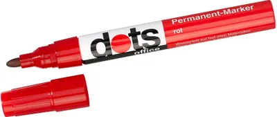Produktbild von dots E-713001 DO dots Permanentmarker rot 1,5 - 3,0 mm