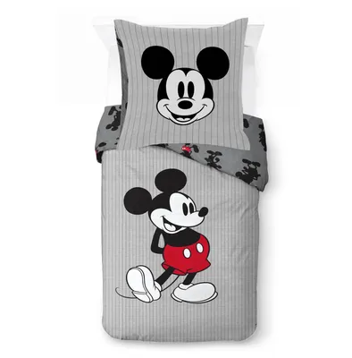 Produktbild von Disney Mickey Mouse Bettbezug Set für eine Person gestreift