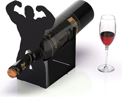 Produktbild von Kreative Weinregale – witzige Tischdekorationen für Küche, Bar und Partys – freistehende Weinregale – einzigartige Geschenke für Weinliebhaber.