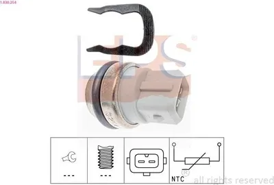 Produktbild von EPS 1.830.254 Kühlmitteltemperatursensor für RENAULT CLIO II (BB0/1/2, CB0/1/2) KANGOO (KC0/1) KANGOO Express (FC0/1) Scénic I (JA0/1, FA0) für VOLVO