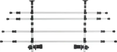 Productafbeelding van Famanu verstelbare autogrille - Breedte 96–163 cm - Hoogte 34–48 cm - Zilver/Zwart