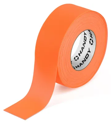 Image de Ruban de signalisation fluorescent orange 75 m × 25 mm – Ruban de signalisation et de délimitation en PVC – Non adhésif – Pour usage intérieur et extérieur [11073]
